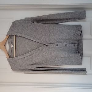 Silver Gray Gap Button Up Cardigan Sweater Womens Size Small